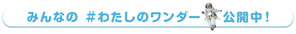 みんなの ＃わたしのワンダー公開中！